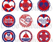 Sailor Sweetie 02 Bottle Cap Images Digital Printable File 4x6