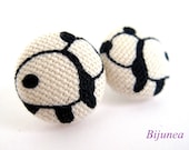 Panda earrings - Panda stud earrings - Panda studs - Panda post earrings - Panda posts sf982