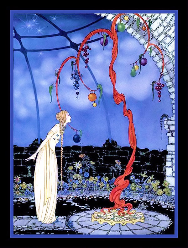 Princess and Orange Tree Refrigerator Magnet - FREE US SHIPPING