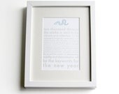 2013 Year of the Snake - Limited Edition Letterpress Print (framed)