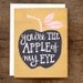 Apple of My Eye Illustrated Card