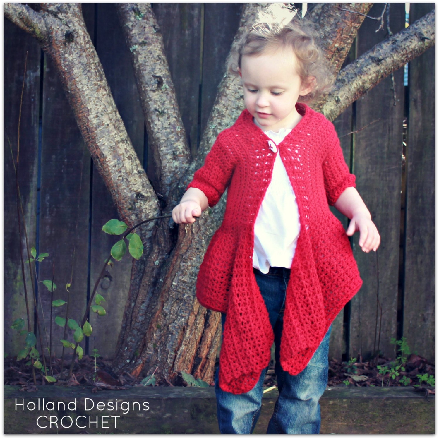 Download Now - CROCHET PATTERN - Drape Front Cardigan - Sizes Newborn to Ladies X L - Pattern PDF