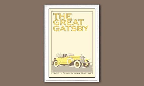 Poster The Great Gatsby retro print