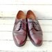SALE... Vintage Mens Cole Haan Brogues Oxfords / Deep Burgundy Leather /  Sz 13