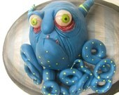 Lowbrow one of a kind wall hanging by mealy monster land