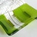 Spring Green Glass Soap Dish