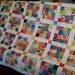 Modern Postage Stamp Quilt/Throw - Designer Prints - Bold Colors