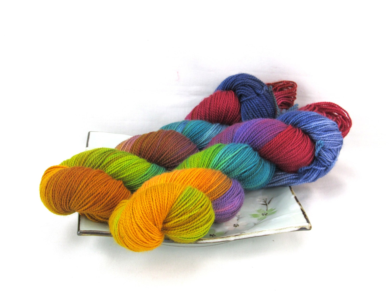 Hand Dyed Sock Yarn, Pebble Sock, Superwash Merino - Special Handpaints Batch 104