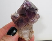 Arcturian Starbrary - Amethyst Elestial Quartz Crystal Point From - Madagascar