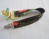 Mustache/Moustache Pacifier Clip