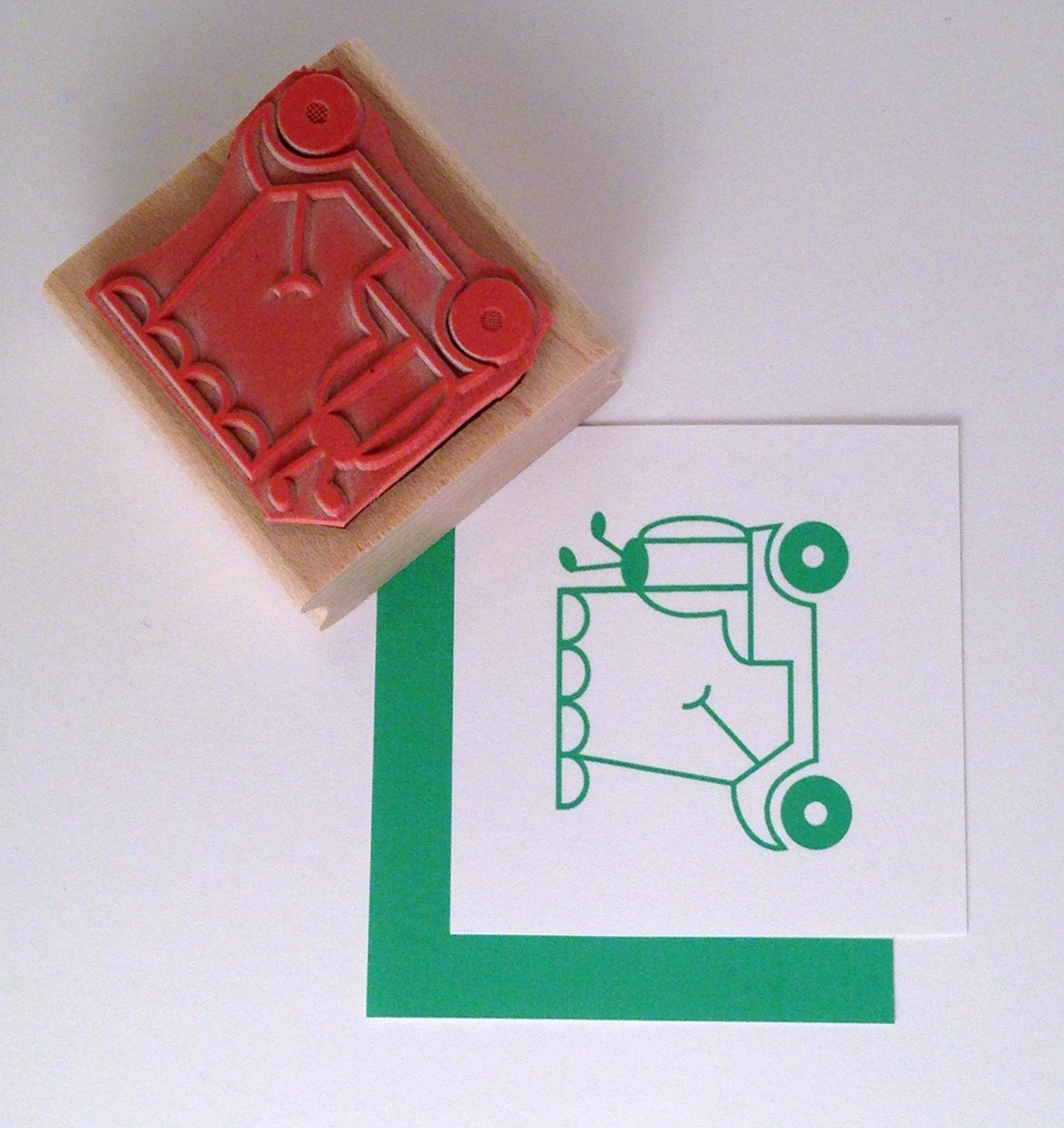 Golf Cart Rubber Stamp