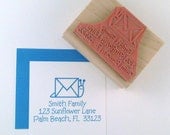Return Address Snail Mail Personalized Rubber Stamp