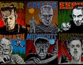 MONSTER Creeps Eerily SIGNED Canvas Print by David Russell Talbott
