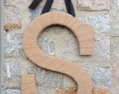 Monogram Burlap Wreath