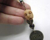 ooak Goth ( 8) FAIRY jewelry steam PUNK Bo ho hippy Doll Head Metal Pendant by DinkyDarlings