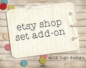 Custom Etsy Shop Set, Add-on with logo design