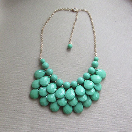 j crew inspired necklace Bib Necklace Bubble Statement Necklace
