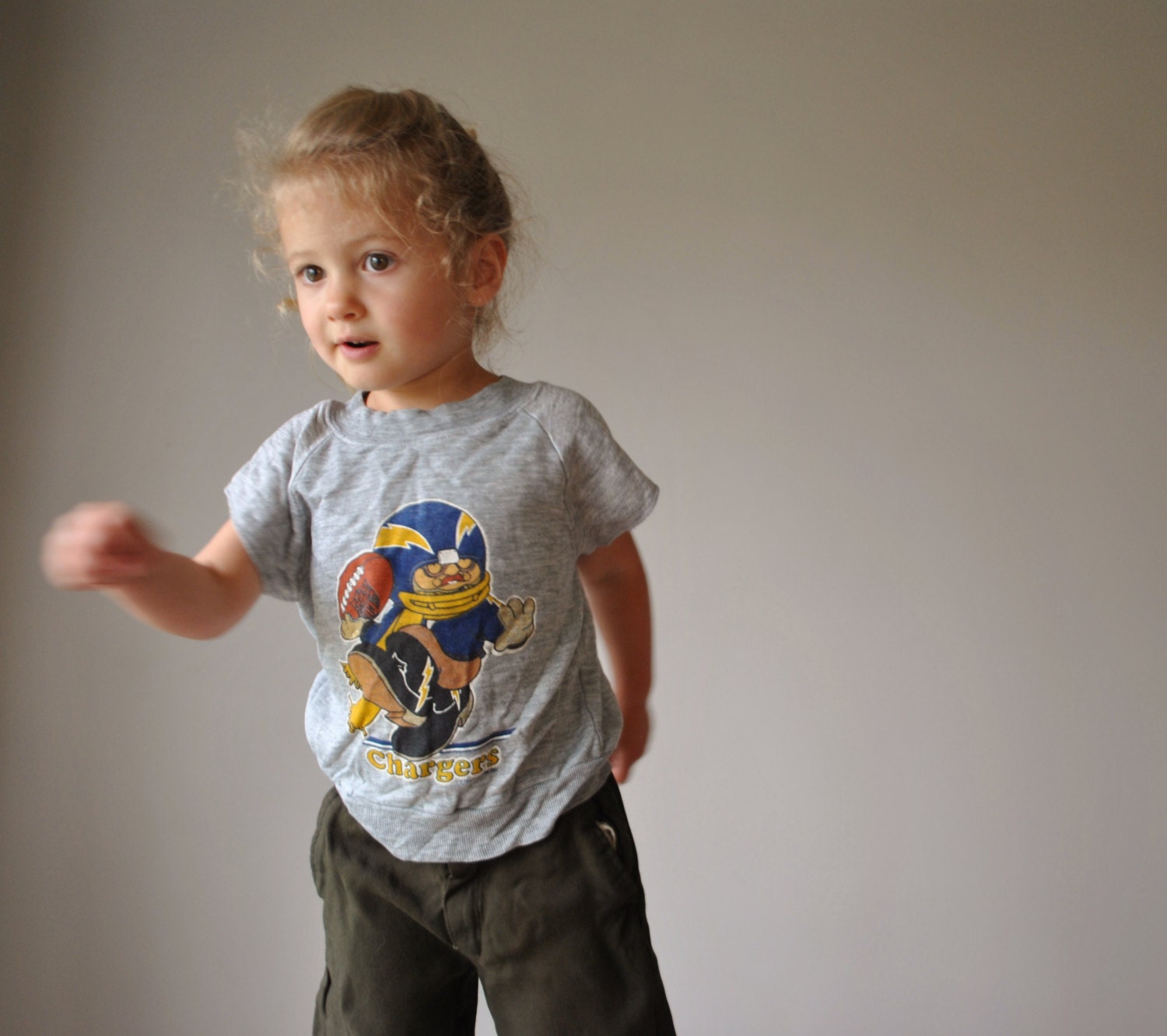 1980s Chargers Football Shirt, size 3t/4t