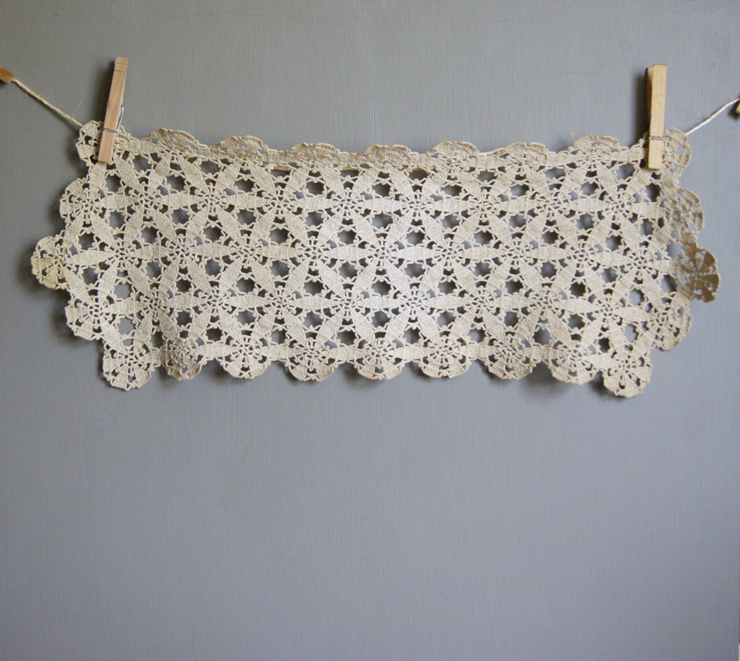 Long Lacy Doily Runner