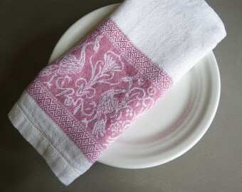 Linen Damask Hand Towel