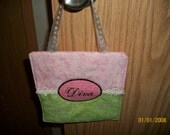 Pink and Green Diva Door Hanger