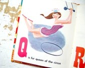 Whitman Circus Alphabet Book, Tell A Tale Childrens Book 1954, Images For A Circus Themed Nursery