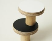 Wooden knobs white color