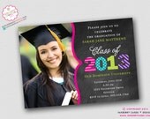 Colorful Graduation Celebration - Graduation Party Invitation (Digital File OR Cardstock Printed Cards Also Available) Il_170x135