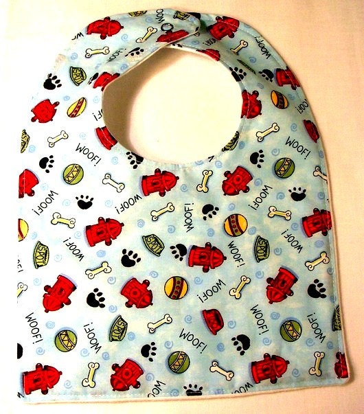 Baby Bib Dog Bones -clearance