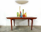 Danish Johannes Andersen Dining Extension Table Teak FREE Shipping 