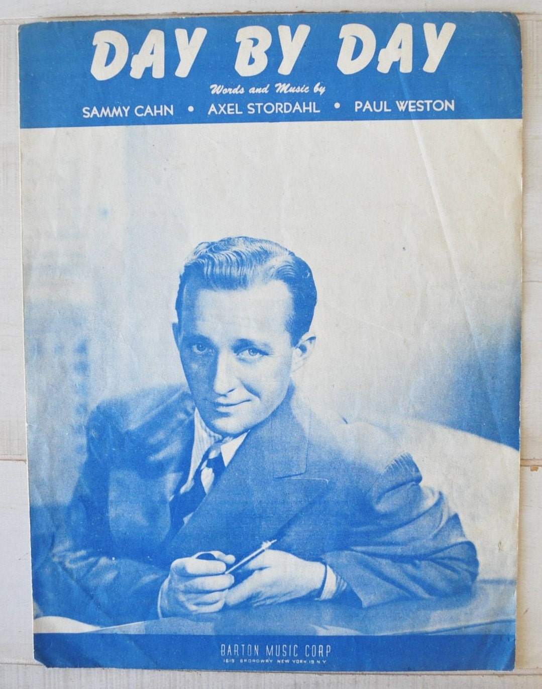 1940s antique sheet music---Day By Day--by Bing Crosby