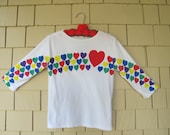 Vintage Rainbow Heart Top