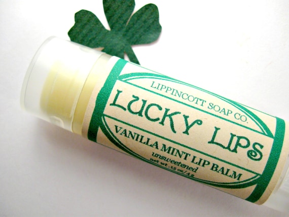 St. Patrick's Day Lip Balm - Vanilla Mint Lip Balm - Unsweetened
