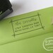 Michele Handwritten Address Stamp: your choice of self-inking or red rubber