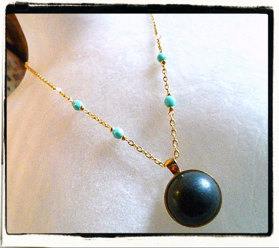 NEW SupHerOrgone Sea of Gold Necklace- Black Shimmer