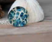 Unicorne Jumbo TearDrop Pendant - Stormless - Boro Glass Tear Drop Necklace - Cobalt, Ocean Blue, Green, Clear - OOAK - Beach - Gift Box