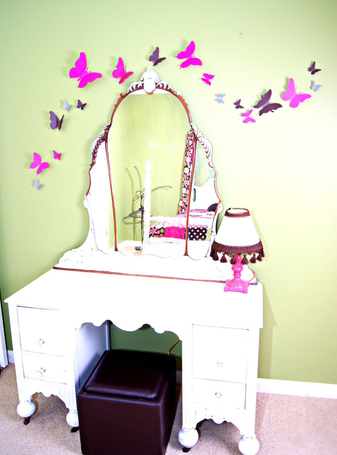 20 3D Butterfly Wall Art Circle Burst
