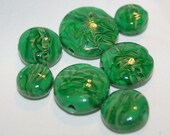 Handmade Lampwork Beads - Emeralds- DaNeGlass 072