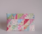 Patchwork pouch pastels