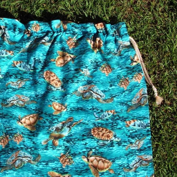 Drawstring bag, large eco-friendly cotton bag for storage, library books, toys