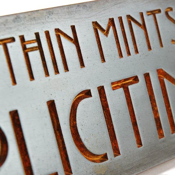 Thin Mints No Soliciting Sign, Thin Mint Cookies, Girl Scouts, No Solicitors, made in USA