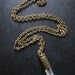 Big Shot - Crystal Bullet Necklace - Men's Unisex 40 Caliber Pendant Set with Natural Quartz