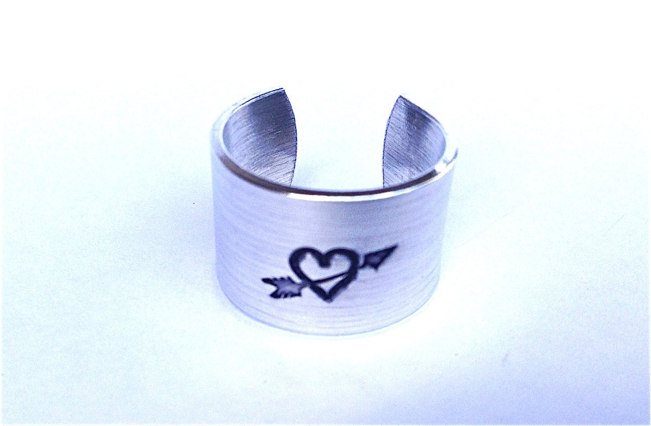 Heart and Arrow-  Ring