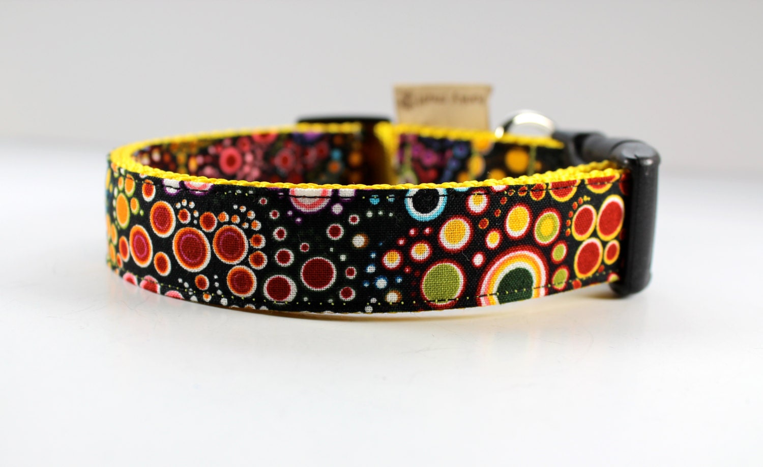 Dog collar "Effervescence Bubbles"-- colorful and funky collar-- you pick size
