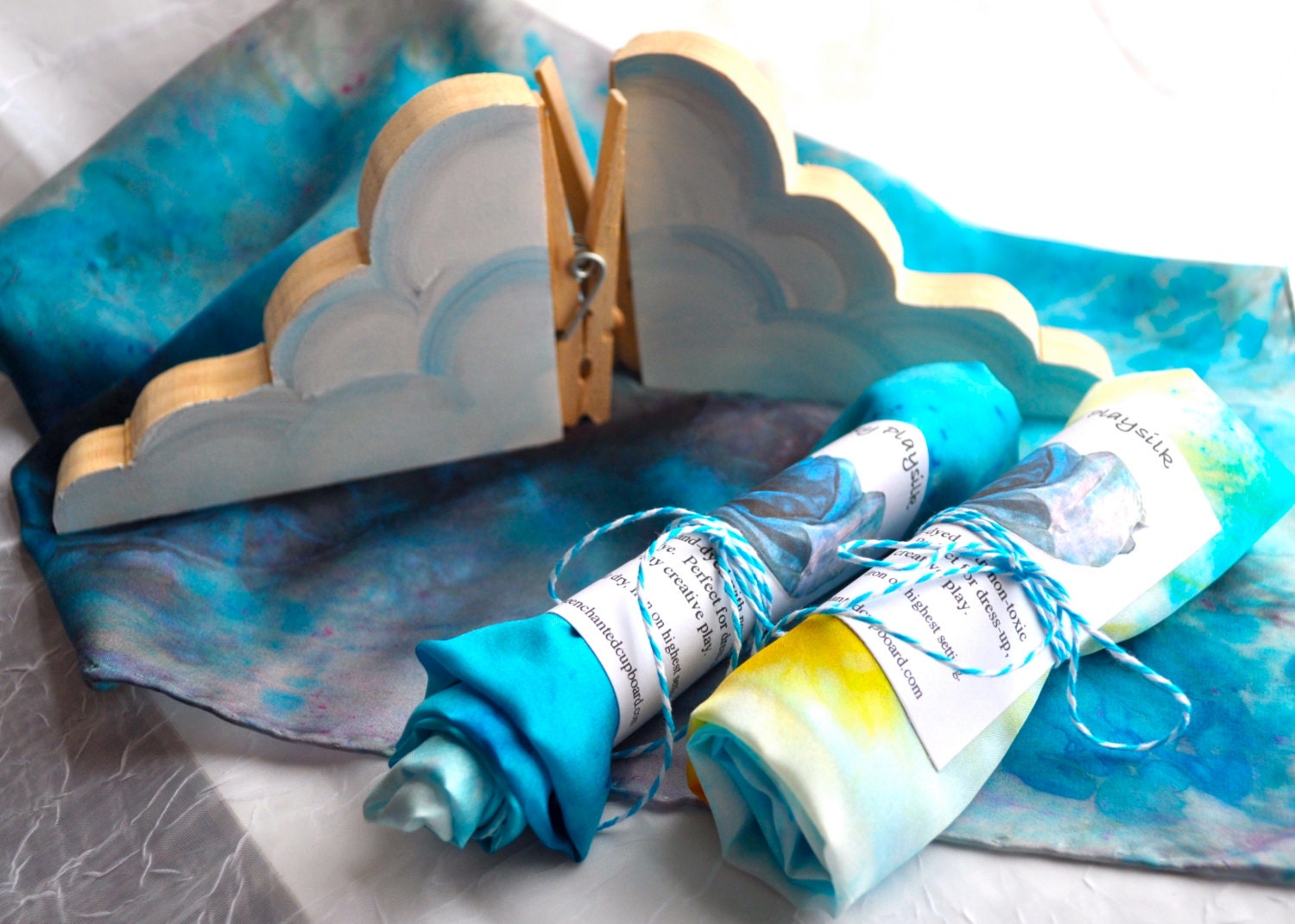 Sky Hangers - Waldorf Nature Table Silk Displayer - Landscape Play / Room Decor