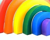 Rainbow Stacker, Wooden Toy / Waldorf Toys