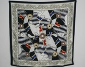 vintage nautical flag print scarf