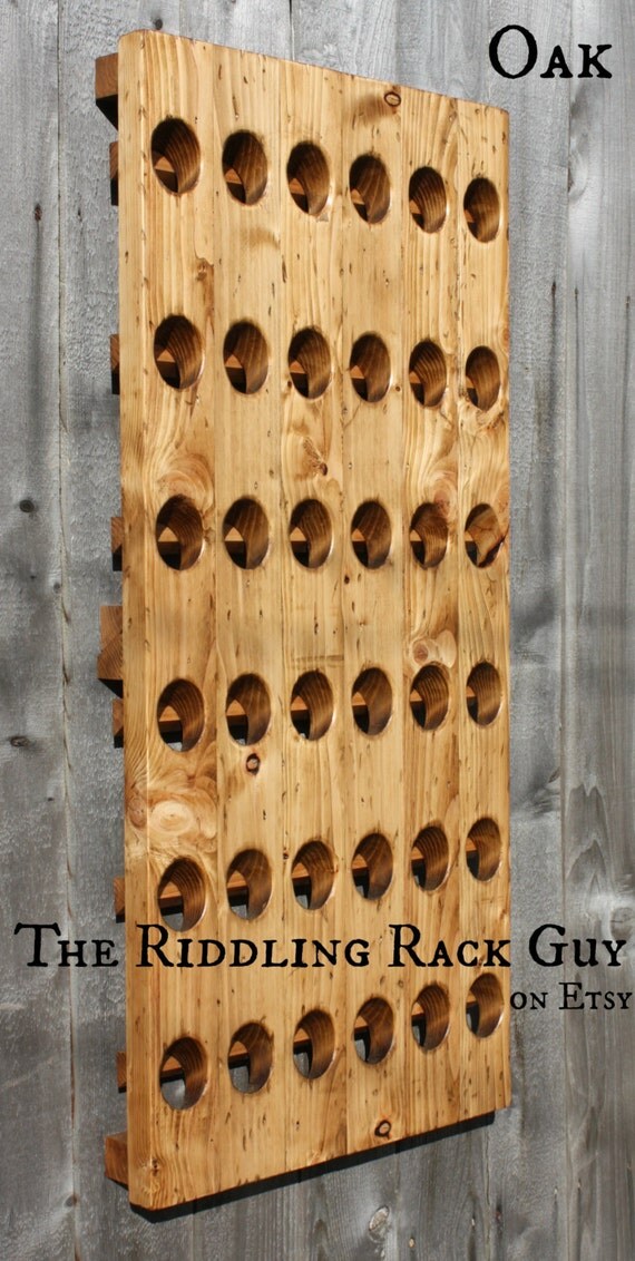 Riddling Rack - 36 Bottle - 6X6 - Wall Mount