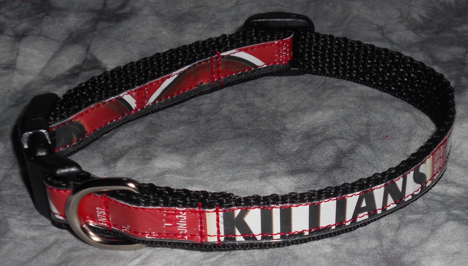 Adjustable Cat or Small Dog Collar from recycled Killian's Irish Red Beer Labels