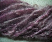 Handspun Lincoln Longwool Wool Yarn in Lavender by KnoxFarmFiber